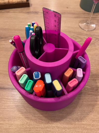 pen pencil color organizer by kyaenos household office holder cup 3d print model - Mito3D