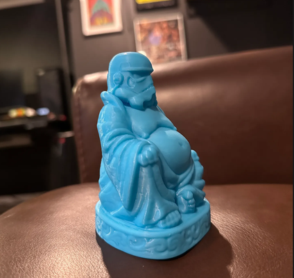 sturmtruppler buddha by amorris kunst skulpturen krieg sterne thingiverse popbuddha 3d print model - Mito3D