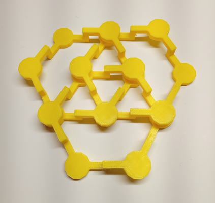 tricíclico enlace 2 by geometría estructural educación matemáticas modelo vástago 3d print model - Mito3D