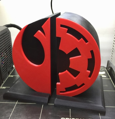 star wars book ends by tgsparky77 household office 3d print model - Mito3D