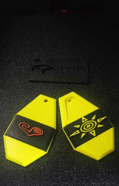 digimon amulett crest by mgs 3d props & cosplays cosplay spielzeug necklace 3d print model - Mito3D