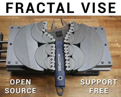 clamp fractal vise shared by waywoodben tools 3d print model - Mito3D