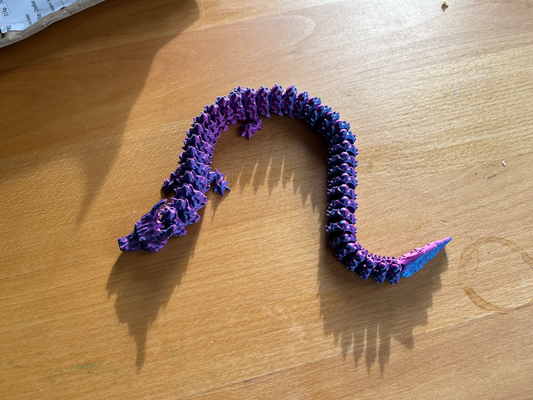 articulado chama dragão compartilhado by riffcat arte esculturas flexível 3d print model - Mito3D