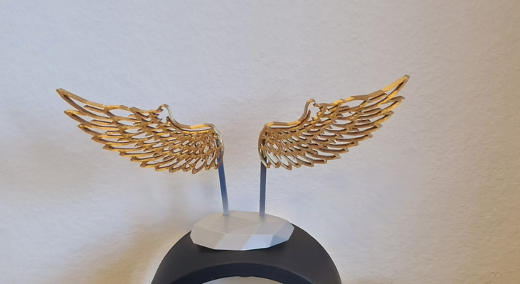 angel wings by gogo3d household decor house 3d print model - Mito3D