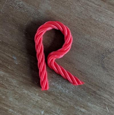 braided letter r by rick219 art models twisted alphabet 3d print model - Mito3D