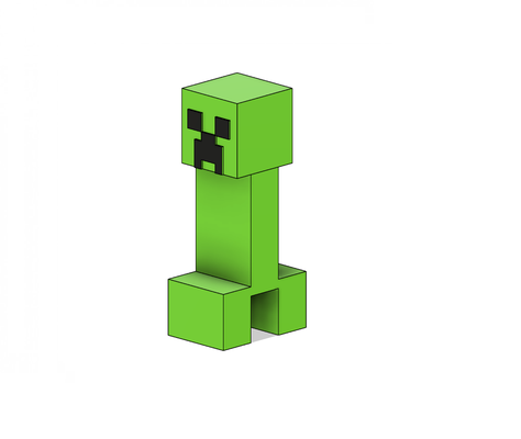 minecraft creeper by rick219 toys & games characters mob mc videogame 3d print model - Mito3D