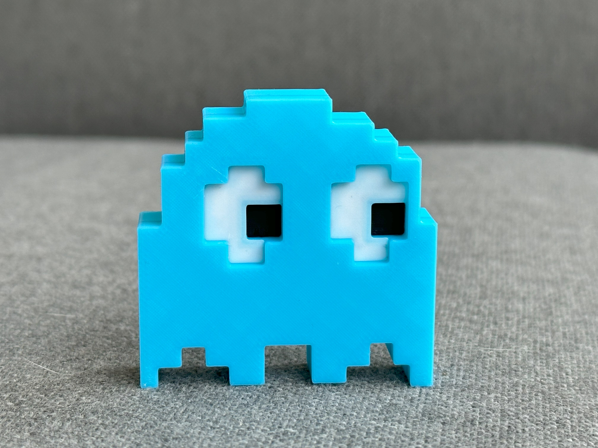 pacman ghost - pixel 8 bit design by kai-3d toys & games characters pixelart 8bit 3D print model - Mito3D