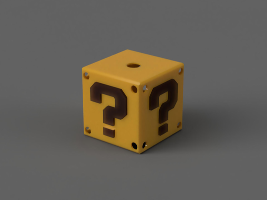 ikea hemma question mark lamp mario by nils n3dp household decor questionmark 3d print model - Mito3D