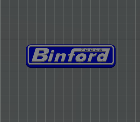 binford tools emblem - two color filament swap at layer height by lilac rage art signs & logos tool chest toolchest toolbox box time home improvement tv print logo 3d print model - Mito3D