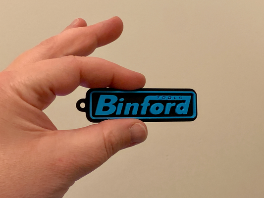 binford tools keychain - two color filament swap at layer height no ams needed by lilac rage art signs & logos tool chest box toolbox time home improvement milwaukee makita dewalt key chain keyring ring logo 3d print model - Mito3D