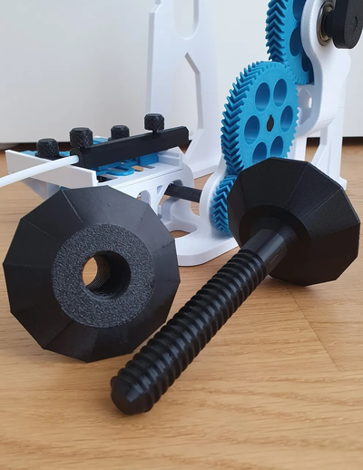 spooler axis require an adapter-disk remixed by 3dchbam 3d printer accessories spool adapter holder filamentspoolholder winder bambu lab 3d print model - Mito3D
