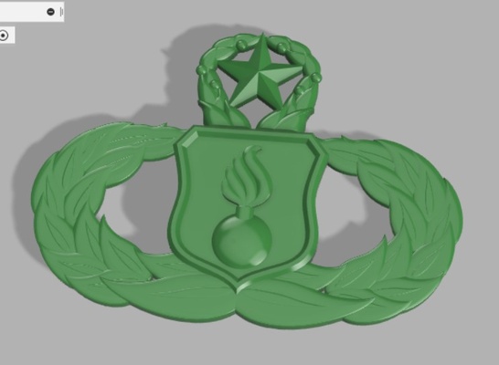 af master munitions badge by pwmodder1027 art models ammo airforce 3d print model - Mito3D