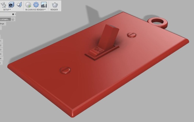 light switch ornament by pwmodder1027 household decor thingiverse 3d print model - Mito3D