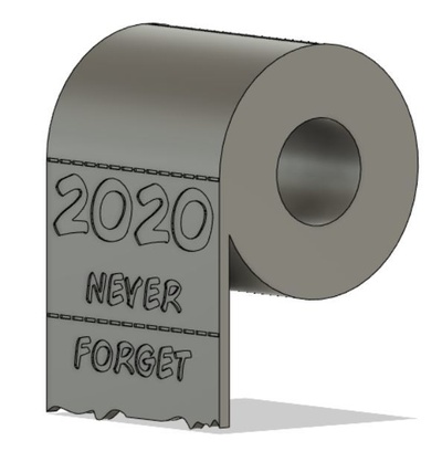 2020 noël toilette papier ornement by pwmodder1027 art modèles chose universelle 3d print model - Mito3D