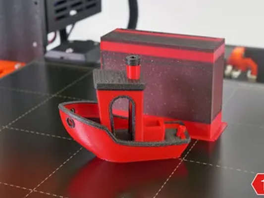 3d benchy 2 colors shared by 3dennis printer test models printt multic colorc colour multi-color multi-colour calibration ams color colours 3d print model - Mito3D