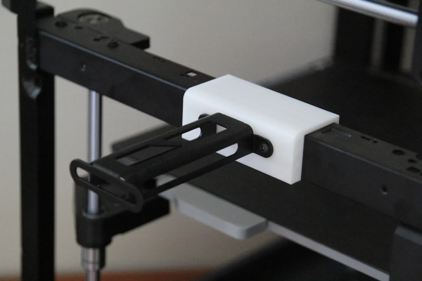 p1p spool mount no screws by luke3veritt 3d printer accessories spoolholder filament clipon bambulabp1p holder noscrews 3d print model - Mito3D