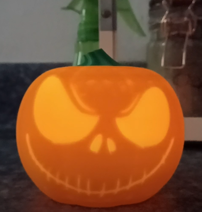 oculto jack skelington te ligero lantern by brendan m bone casa festividades pesadilla navidad calabaza té 3D print model - Mito3D