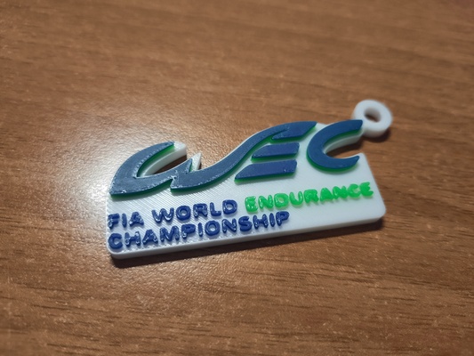 wec logo - keychain by luke-leek-98 art signs & logos world championship endurance 3d print model - Mito3D