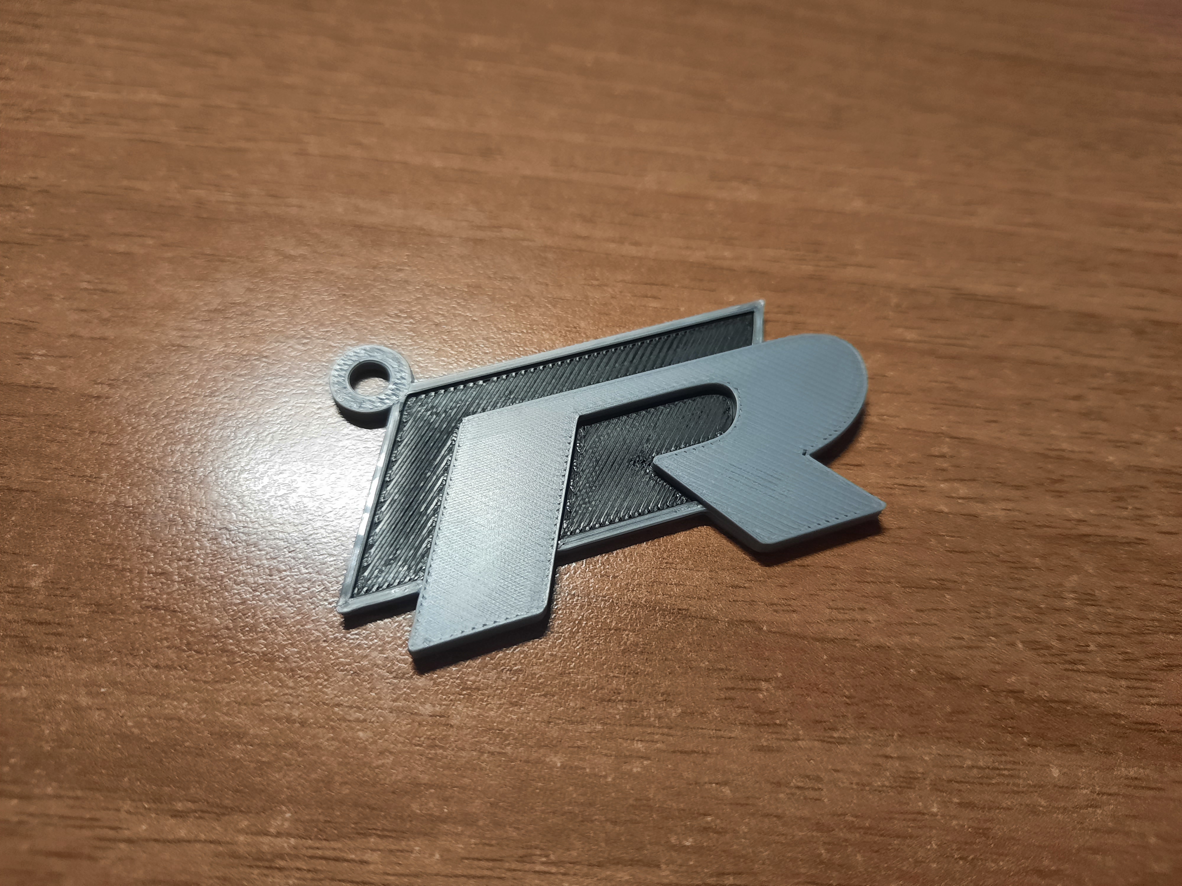 old volkswagen r logo - keychain by luke-leek-98 art signs & logos golf car polo 3D print model - Mito3D