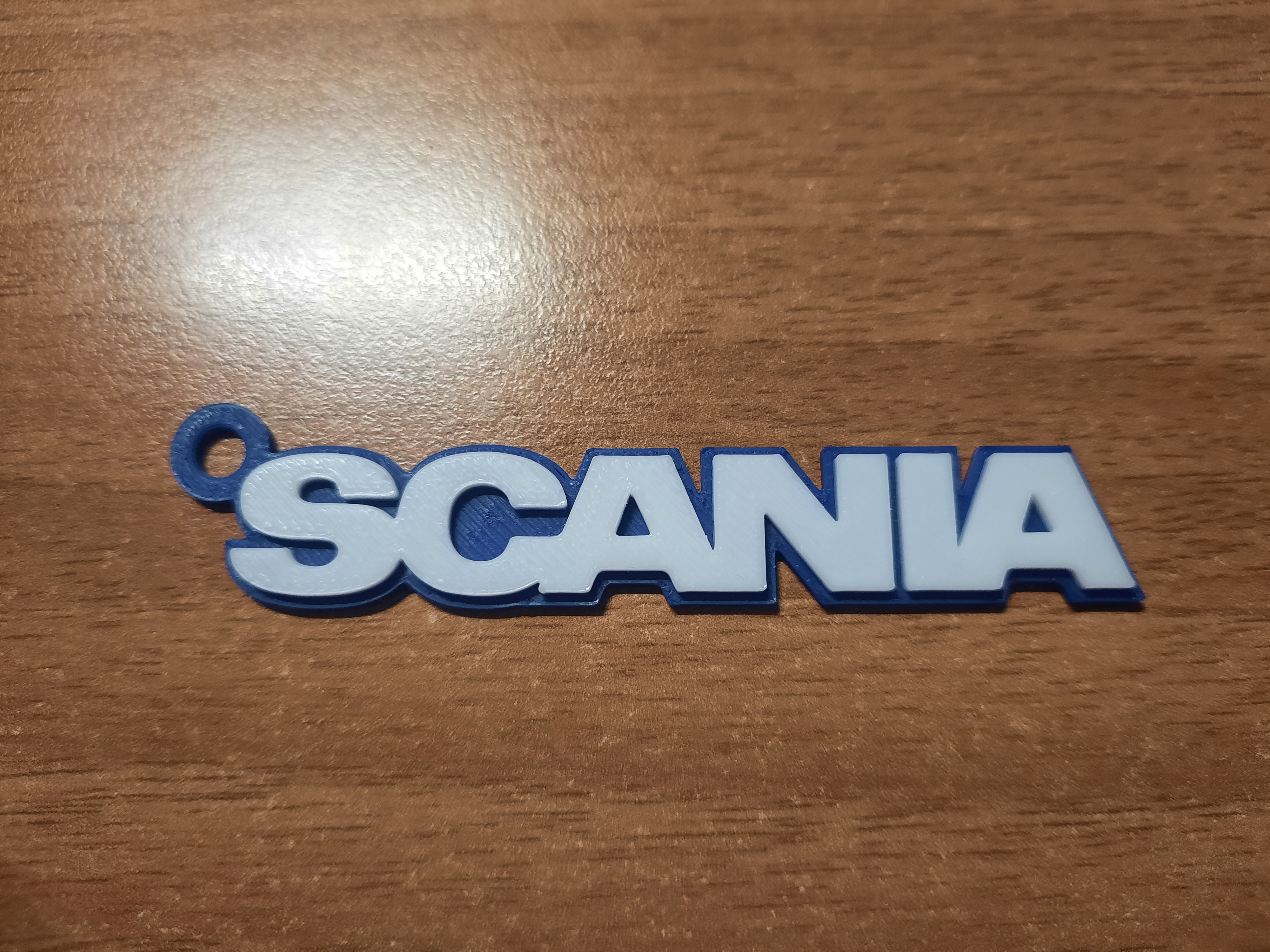 logotipo letras scania chaveiro by luke leek 98 arte sinais logotipos caminhão estrada 3D print model - Mito3D