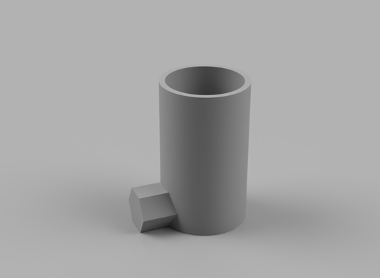 hsw paramétrico cilindro suporte v1 by peter corredor casa modelos organizador parede armazenamento cola favo mel 3d print model - Mito3D