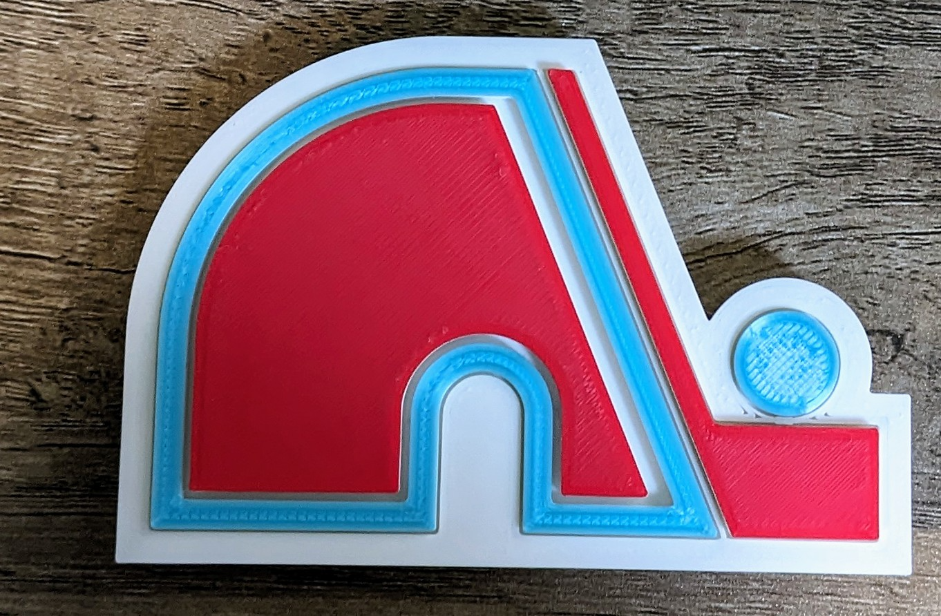 quebec nórdico logo by ebrucker406 arte señales logos hockey nhl avalancha deportes 3D print model - Mito3D