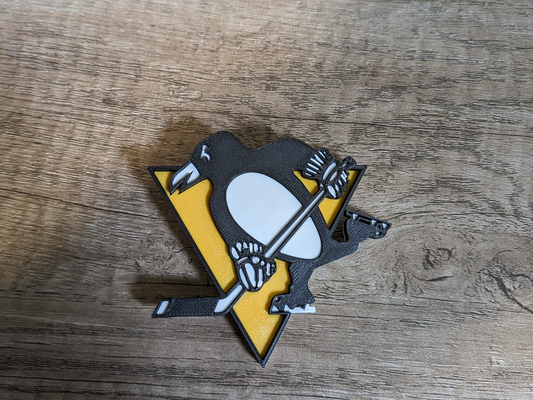 pittsburgh pinguini logo by ebrucker406 arte segni loghi nhl hockey 3d print model - Mito3D