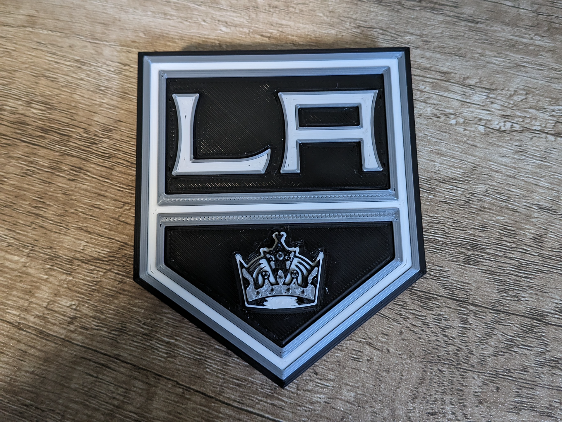 rois logo by ebrucker406 art panneaux logos lnh hockey los angeles 3D print model - Mito3D