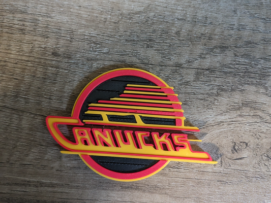 vancouver canucks retro logo by ebrucker406 kunst zeichen logos nhl eishockey schlittschuh fliegend 3d print model - Mito3D