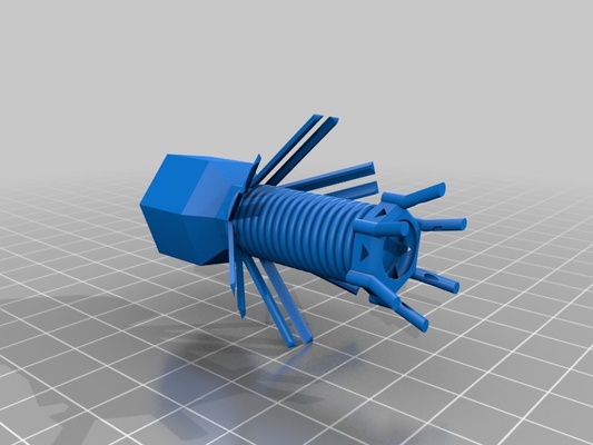 bactériophage by ryxxi éducation biologie chose universelle 3d print model - Mito3D