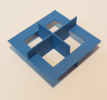 kreuz deckel 1 by strukturgeometrie bildung mathematik modell stengel 3d print model - Mito3D