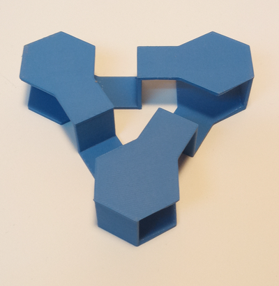 mobius surface 2 by géométrie structurelle éducation mathématiques math modèle tige vapeur 3d print model - Mito3D