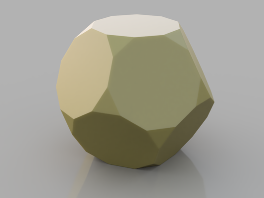 poly sphères tronqué dodécadéron remixé by adam art modèles lowpoly géométrie math sphère polyèdre polyèdres truncateddodecahedron 3d print model - Mito3D