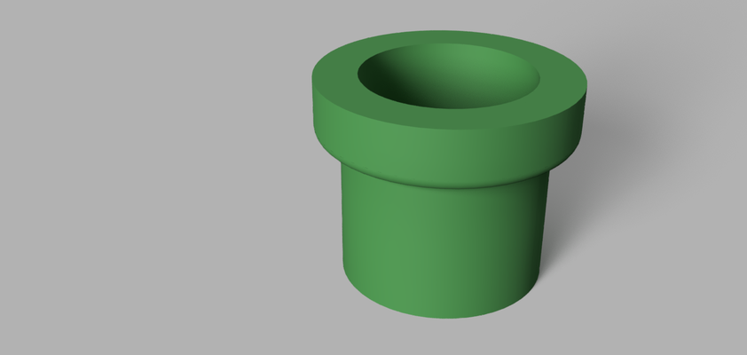 mario tubo plantador by nulos n3dp casa jardín súper plantas 3d print model - Mito3D