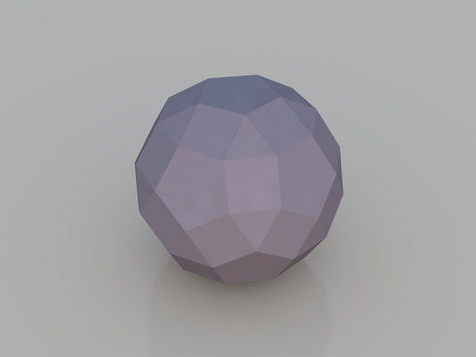 poli küreler rhombicosidodecahedron yeniden karıştırılmış by adam l sanat modeller düşük geometri matematik 3d print model - Mito3D
