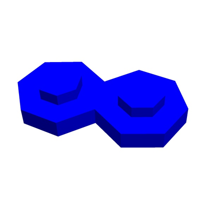 stelo mattone 7 7x2 1 by geometria strutturale formazione scolastica matematica giocattolo costruzione imposta 3d print model - Mito3D