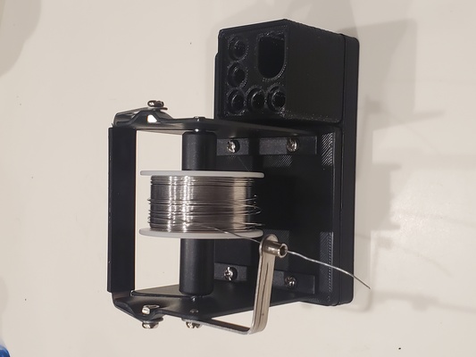 gridfinity solder dispenser reel base parametric by roland deschain hobby & diy electronics parameterized solderreel solderdispenser parameteric 3d print model - Mito3D