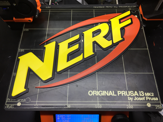 nerf logo by tgsparky77 kunst 2d 3d print model - Mito3D