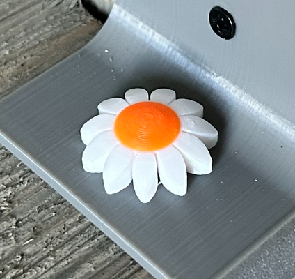 white daisy screw cover remixed by jmtyra fashion models 3d print model - Mito3D