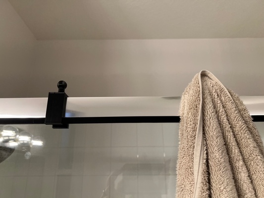 ducha carril toalla gancho remezclado by grande casa modelos baño seco estante colgar secado 3d print model - Mito3D