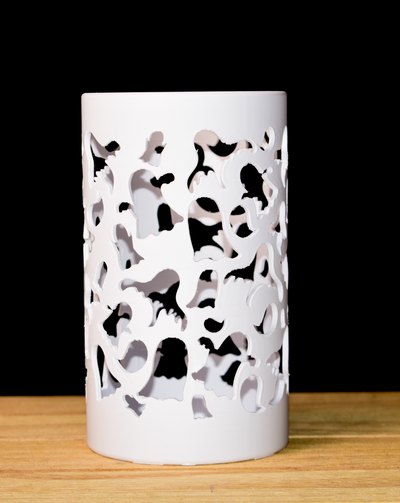 fantasma cena vela suporte by lindnjoe casa decoração bruxas candelabro 3d print model - Mito3D