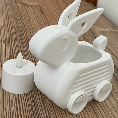 yuvarlanma tavşan fener by kohkohhh ev halkı şenlikler 3d print model - Mito3D