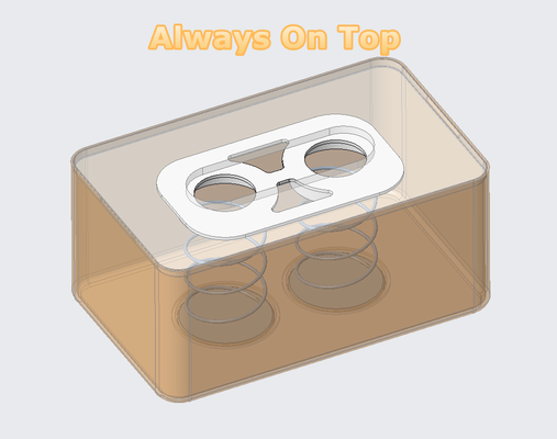 always-on-top tissue box by zzzzzz household house models springs tissuebox 3d print model - Mito3D