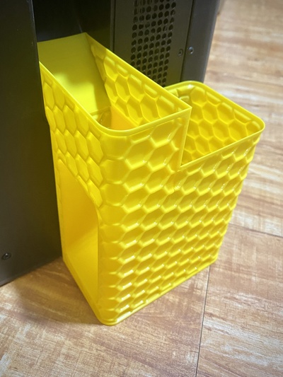 eco vase mode poop chute bambu lab p1p magnet slots remixed by zzzzzz 3d printer accessories honeycomb vasemode bambulab poopchute 3d print model - Mito3D