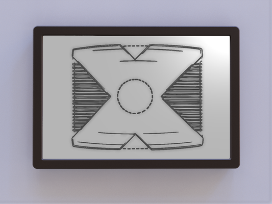 xbox patentar arte by conocido molinos 2d 3d print model - Mito3D