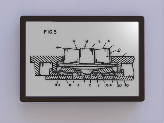 nintendo nes d pad patent sanat by ken değirmenler 2d 3d print model - Mito3D
