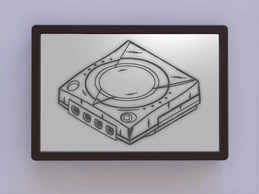 dreamcast patent art by ken mills 2d 3d print model - Mito3D