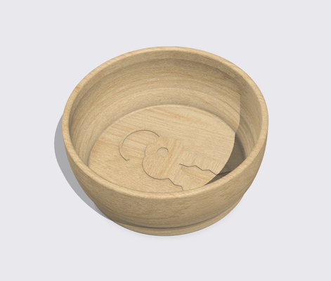 pot to by coupeur ménage décor poche clé voûte 3d print model - Mito3D