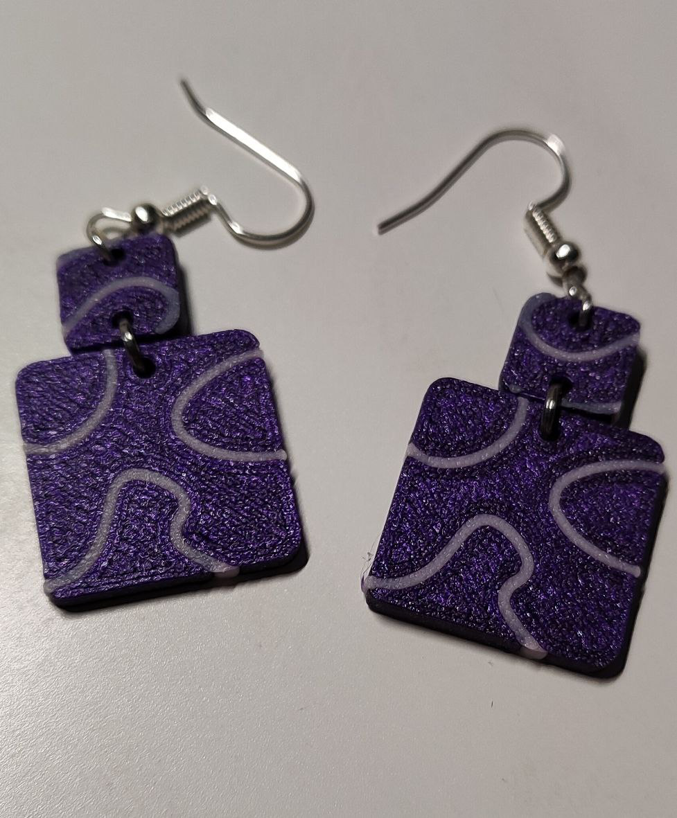 pendientes psychod licos by 3dfashionfreak mode ohrringe 3D print model - Mito3D