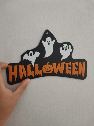 halloween wall decor by bt3d printing household 2023 spooky ghost art pumpkin lantern jack o latern 3d print model - Mito3D
